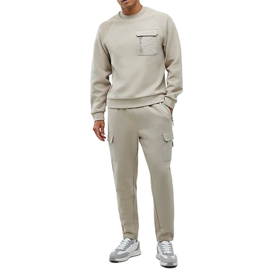 Men's Long-Sleeve Pullover and Sweatpants Set