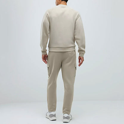 Men's Long-Sleeve Pullover and Sweatpants Set
