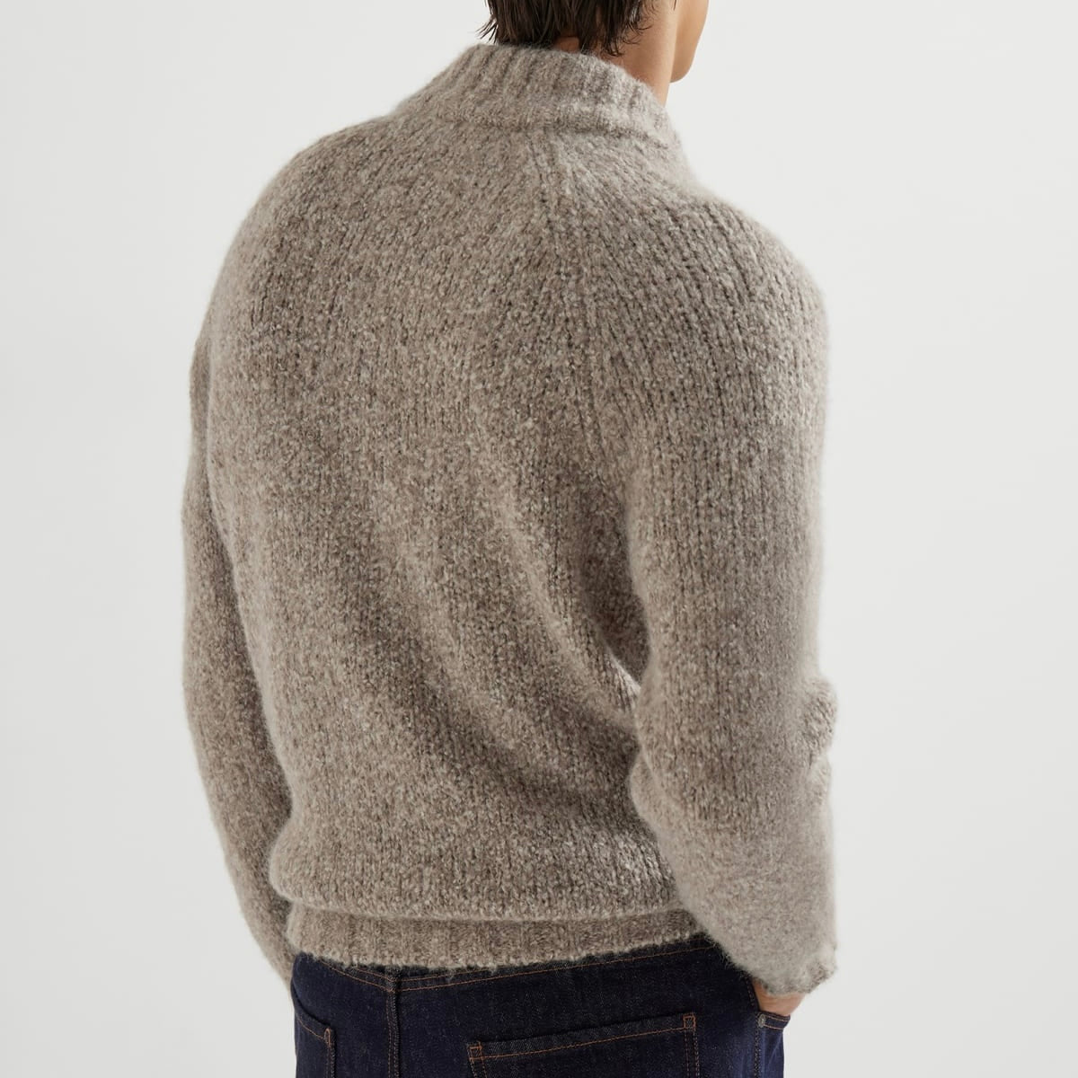Men's Shawl Collar Cardigan with Patch Pockets