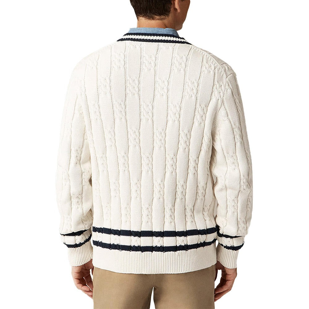 Men's V-Neck Button Cardigan