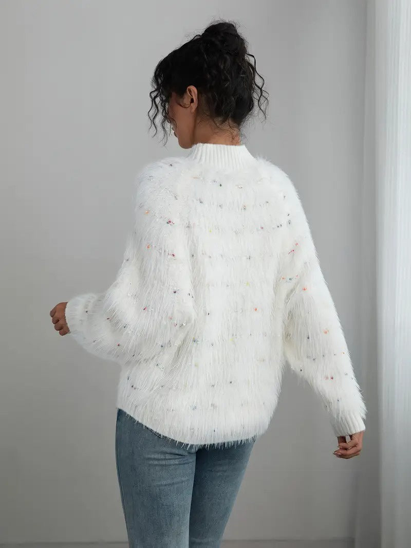 Women's Textured Turtleneck Sweater