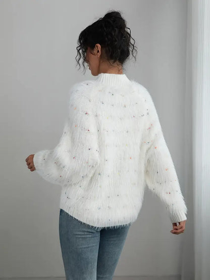 Women's Textured Turtleneck Sweater