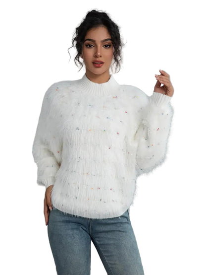 Women's Textured Turtleneck Sweater