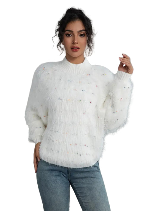 Women's Textured Turtleneck Sweater