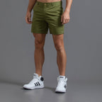 Men's Chino Shorts with Flat-Front Waistband