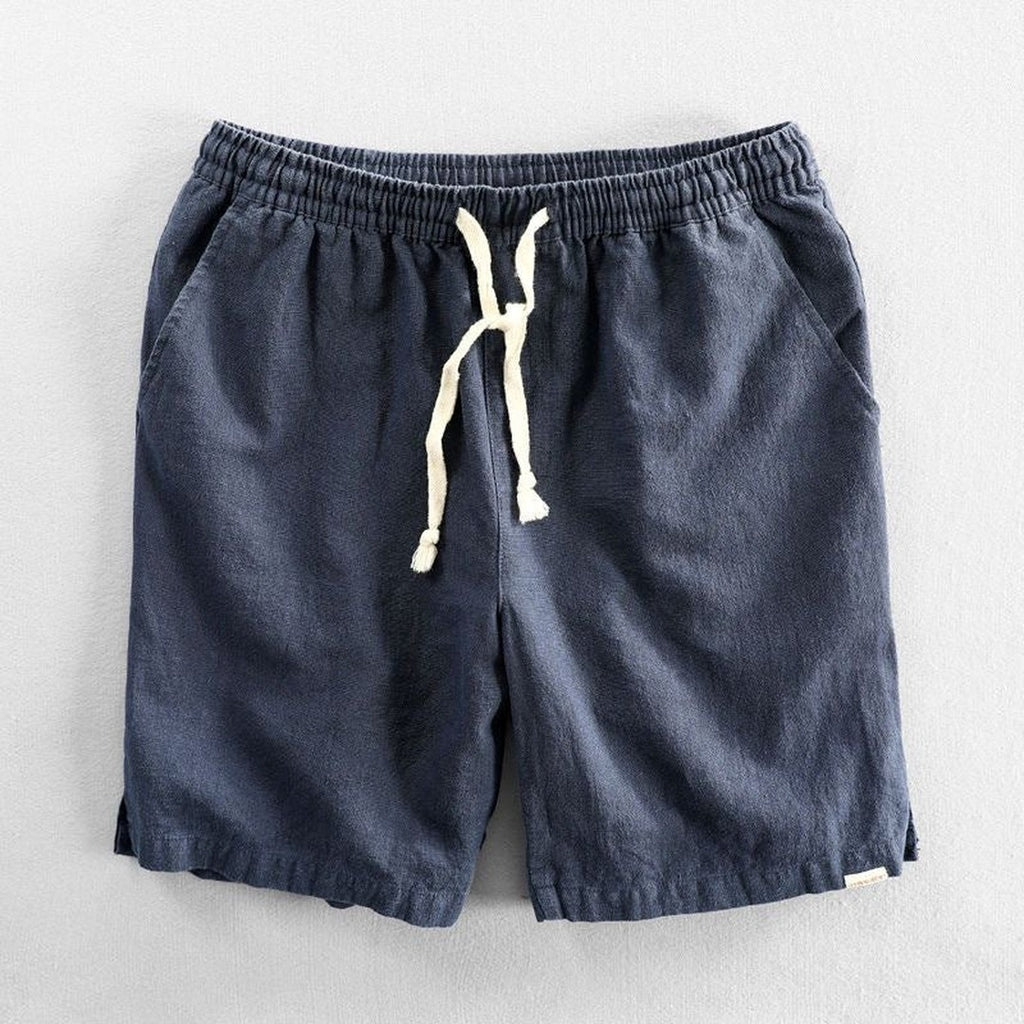 Men's Drawstring Shorts with Elasticated Waistband and Side Seam Pockets
