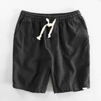 Men's Drawstring Shorts with Elasticated Waistband and Side Seam Pockets