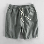 Men's Drawstring Shorts with Elasticated Waistband and Side Seam Pockets