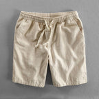Men's Drawstring Shorts with Elasticated Waistband and Side Seam Pockets