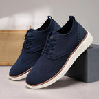 Men's Lace-Up Sneaker with Brogue Detailing and Layered Platform Sole