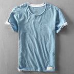 Men's Oversized Short Sleeve T Shirt with Contrast Trim