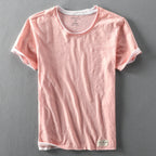 Men's Oversized Short Sleeve T Shirt with Contrast Trim