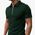 Men's Polo Shirt with Quarter Zip