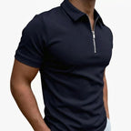 Men's Polo Shirt with Quarter Zip