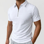 Men's Polo Shirt with Quarter Zip
