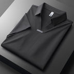 Men's Polo Short Sleeve Shirt with V-Neck
