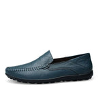 Men's Slip-On Loafer with Whipstitch Midsole Detail and Perforated Heel Panel