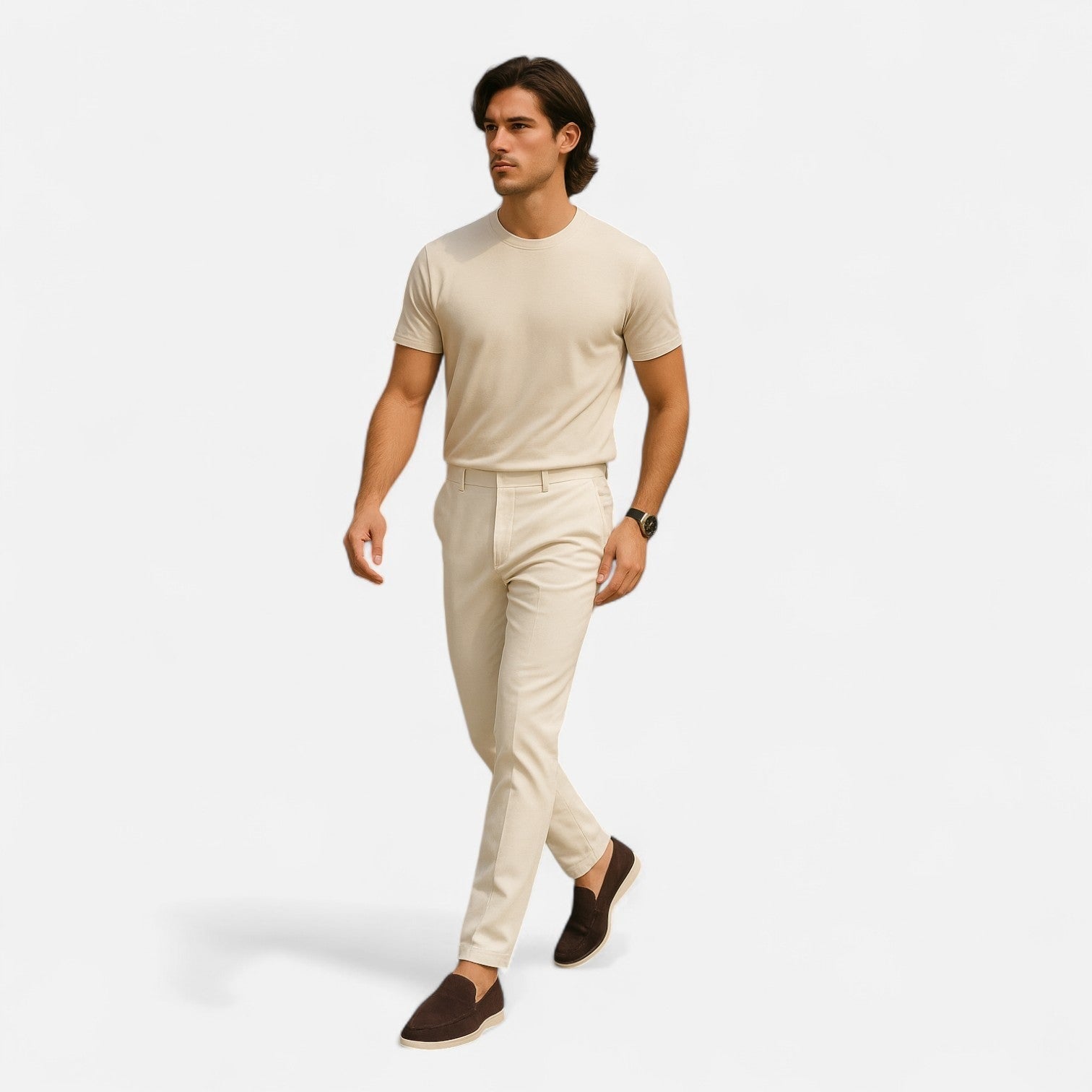 Men's Slip On Loafers with Almond Toe