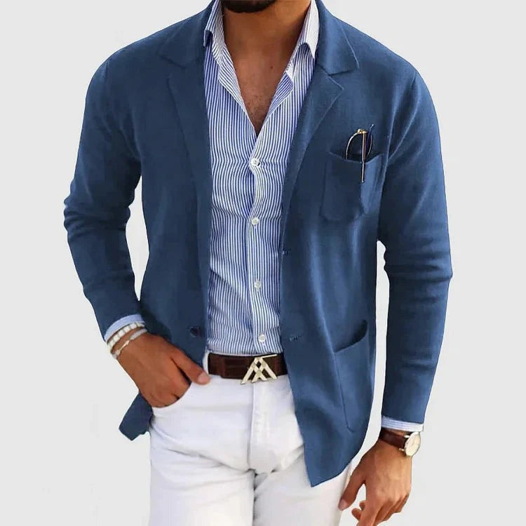 Men's Smart Blazer Jacket with Chest Pocket