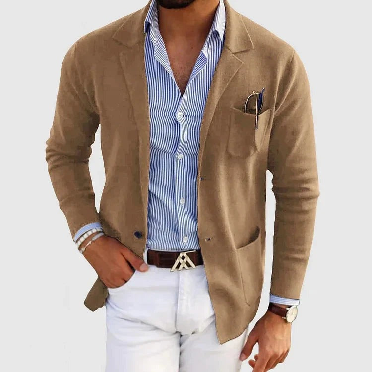 Men's Smart Blazer Jacket with Chest Pocket