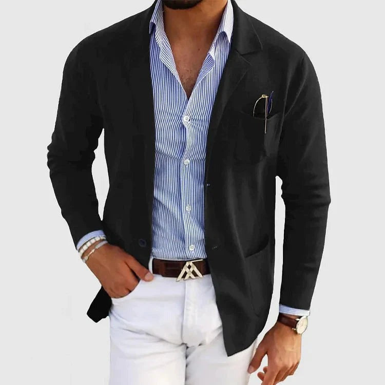 Men's Smart Blazer Jacket with Chest Pocket