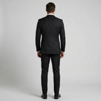 Men's Three Piece Formal Suit Set with Jacket and Waistcoat