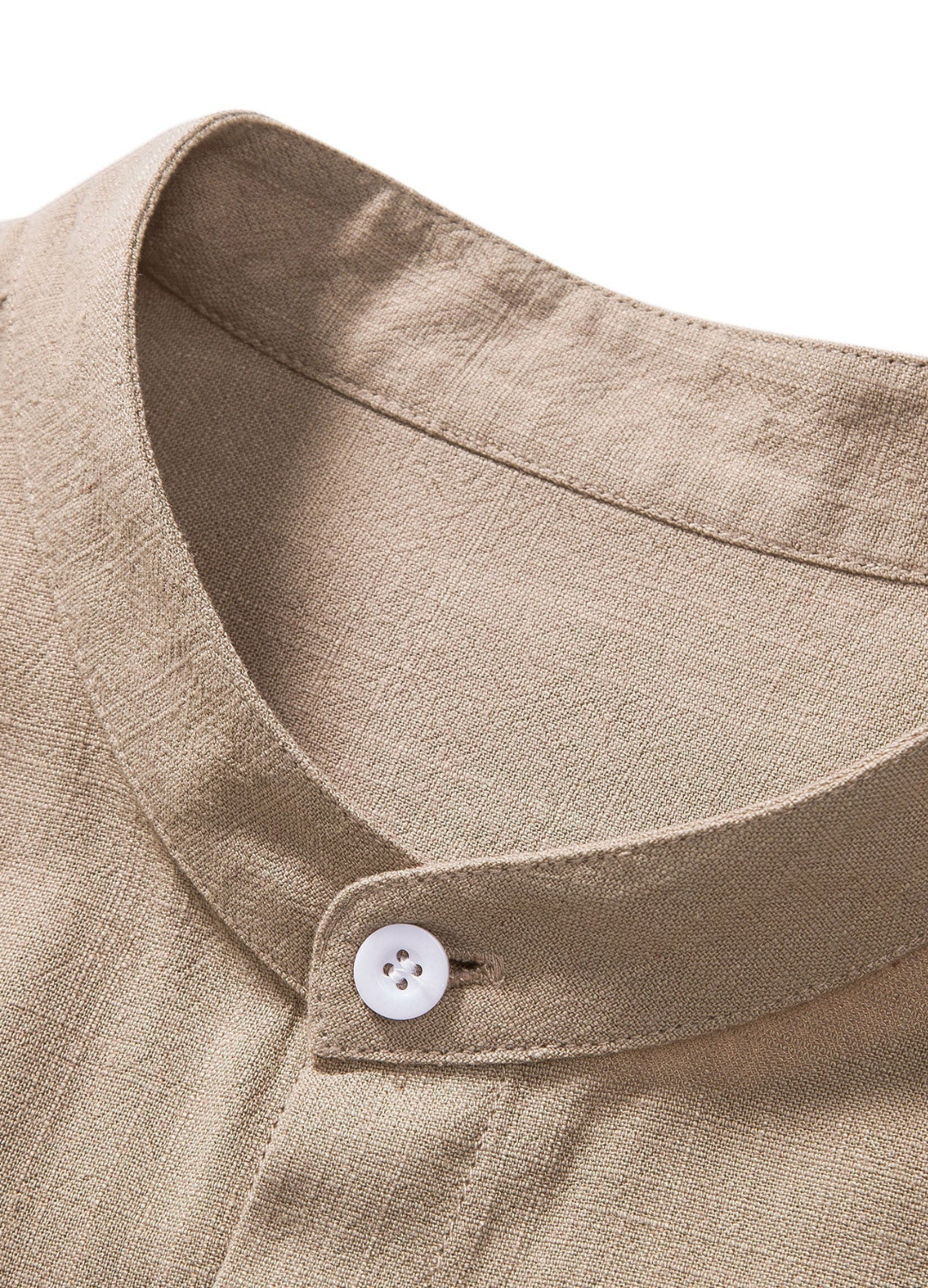 Men's Two Piece Set with Short Sleeve Shirt and Drawstring Trousers