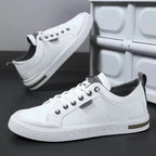 Men's Walking Lace-Up Trainers with Contrast Sole