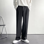 Men's Wide Leg Baggy Trousers with High Waist