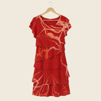 Women's Summer Evening Dress with Tiered Skirt
