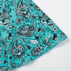 Women's Swimdress with Sweetheart Neckline and Paisley Print Skirt