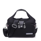 Women's Crossbody Shoulder Handbag with Multi-Zip Compartments