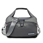 Women's Crossbody Shoulder Handbag with Multi-Zip Compartments
