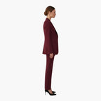 Women's Formal Blazer Trouser Set with Notch Lapel