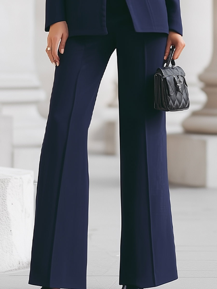 Women's Formal Structured Trouser Suit with Single Button