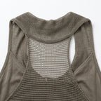 Women's Halter Neck Backless Blouse with Cowl Neck and Open Back