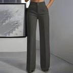 Women's High Waisted Wide Leg Trousers with Pockets