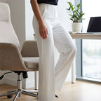 Women's High Waisted Wide Leg Trousers with Pockets