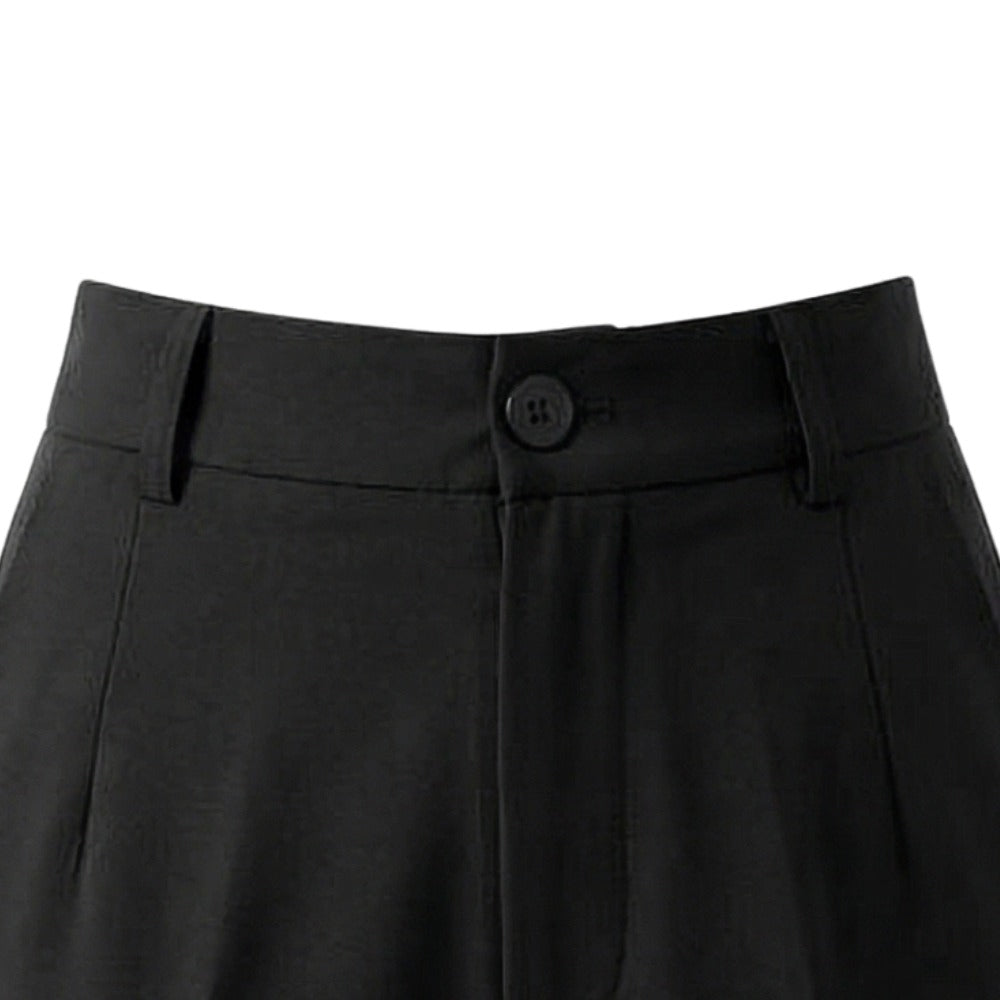 Women's High Waisted Wide Leg Trousers with Pockets