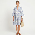 Women's Holiday Boho Dress with V-Neck