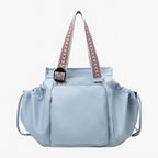 Women's Large Travel Tote Bag with Patterned Shoulder Strap