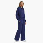 Women's Lounge Tracksuit Set with Half Zip