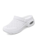 Women's Mesh Slip-On Mules with Open Back and Air Cushion Sole