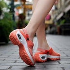 Women's Mesh Slip-On Mules with Open Back and Air Cushion Sole