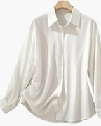 Women's Party Oversized Blouse with Long Sleeve
