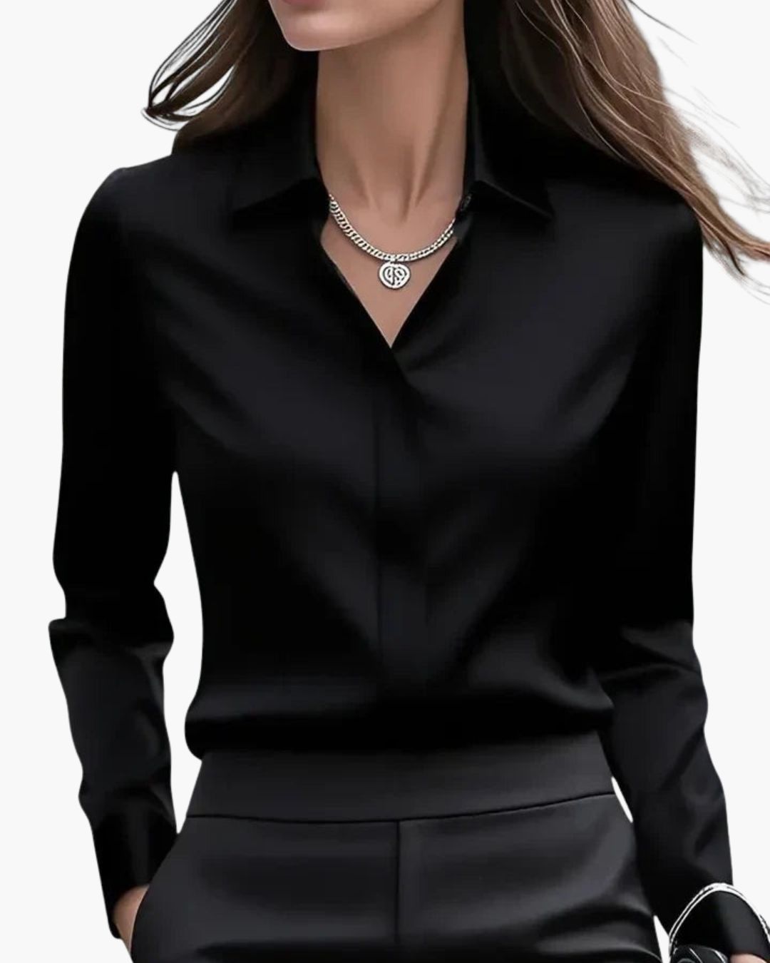 Women's Party Oversized Blouse with Long Sleeve