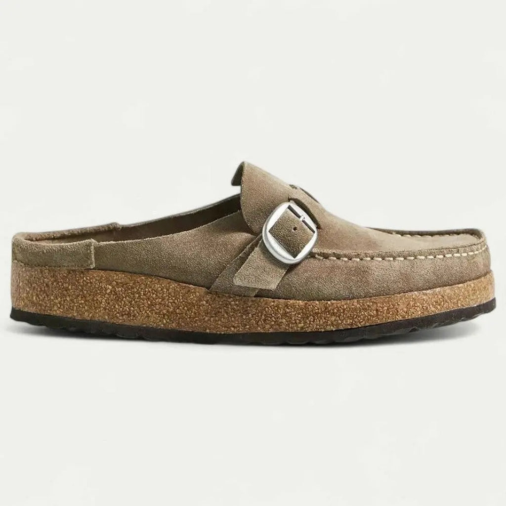 Women's Slip On Platform Loafers with Buckle Strap