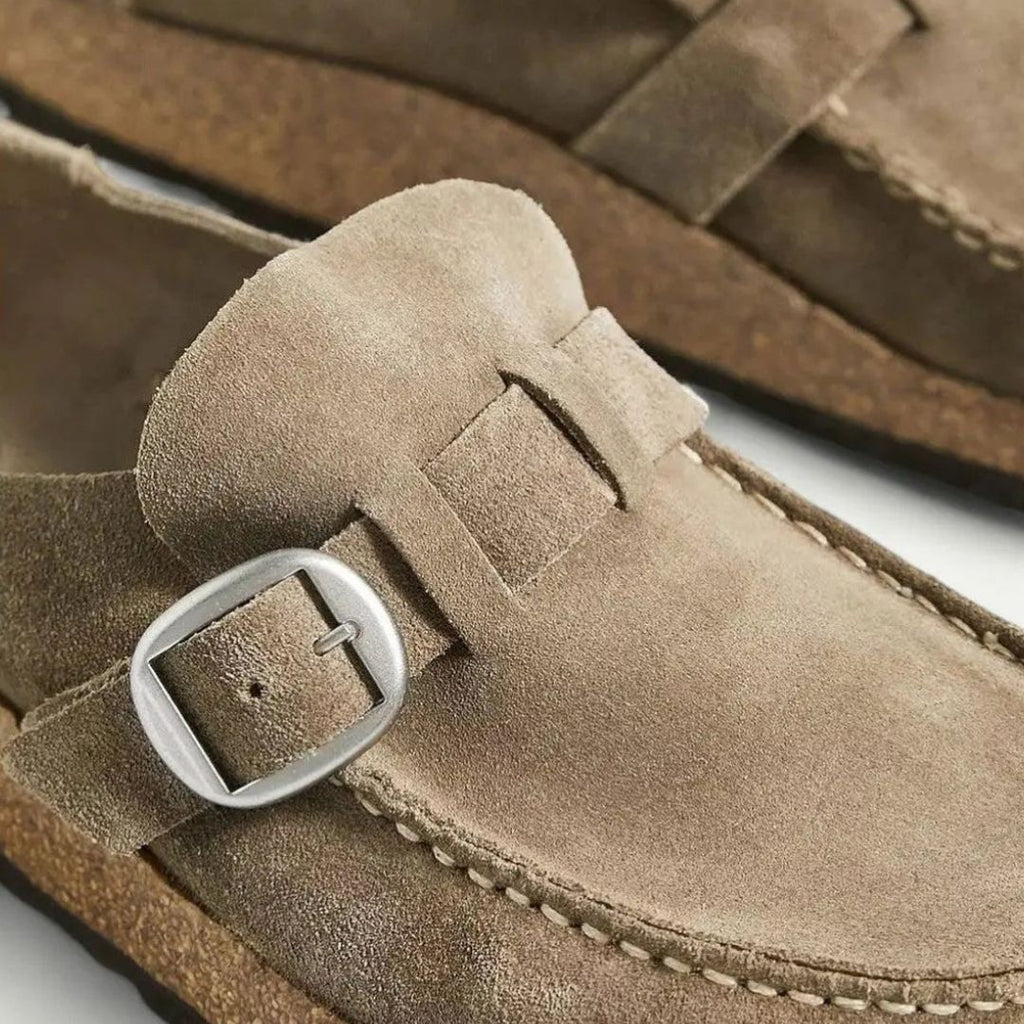 Women's Slip On Platform Loafers with Buckle Strap