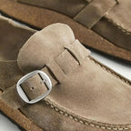 Women's Slip On Platform Loafers with Buckle Strap