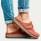 Women's Slip On Platform Loafers with Buckle Strap